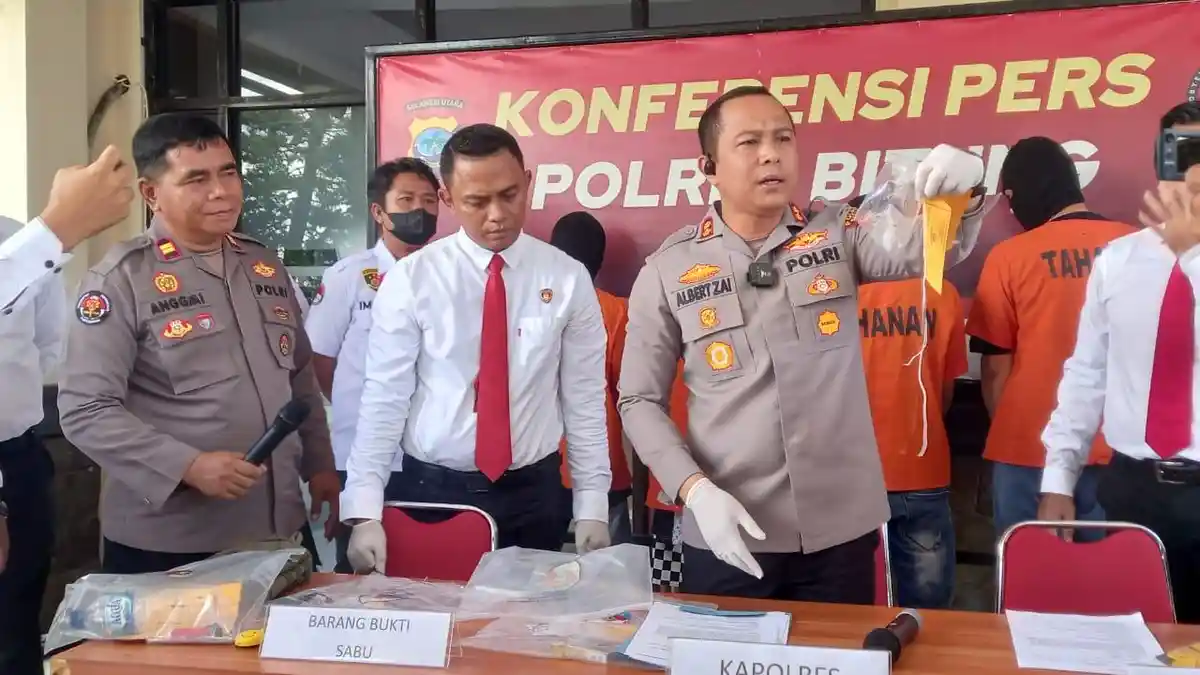 Polres Bitung Tangkap 4 Pengedar Sabu, 1 Residivis Baru Tiga Hari Bebas