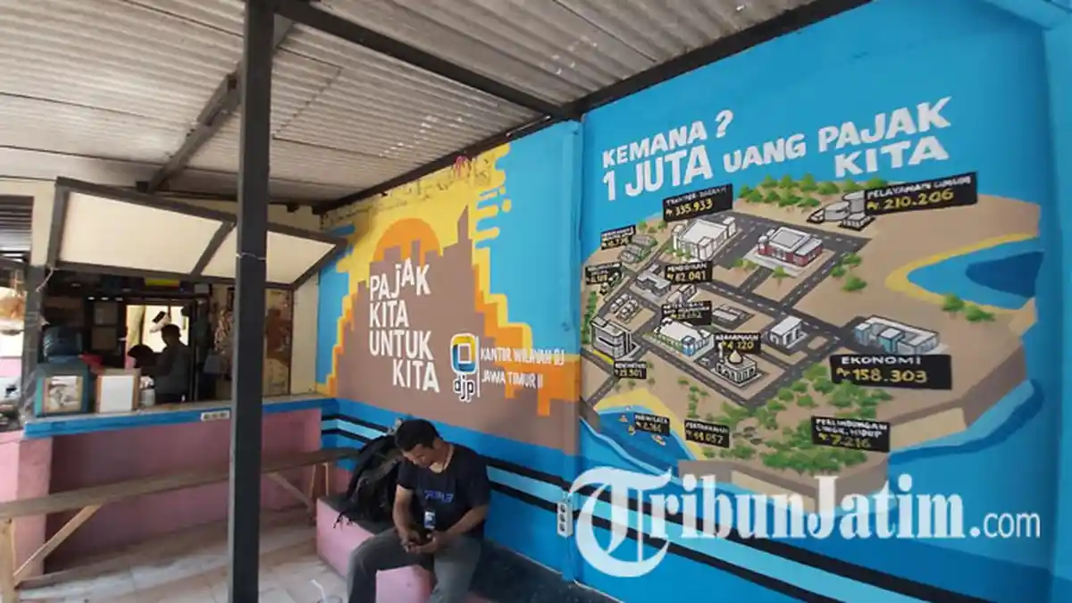 Warga di Sidoarjo Paham Apa Manfaat Pajak, Setelah Lihat Mural di Dinding