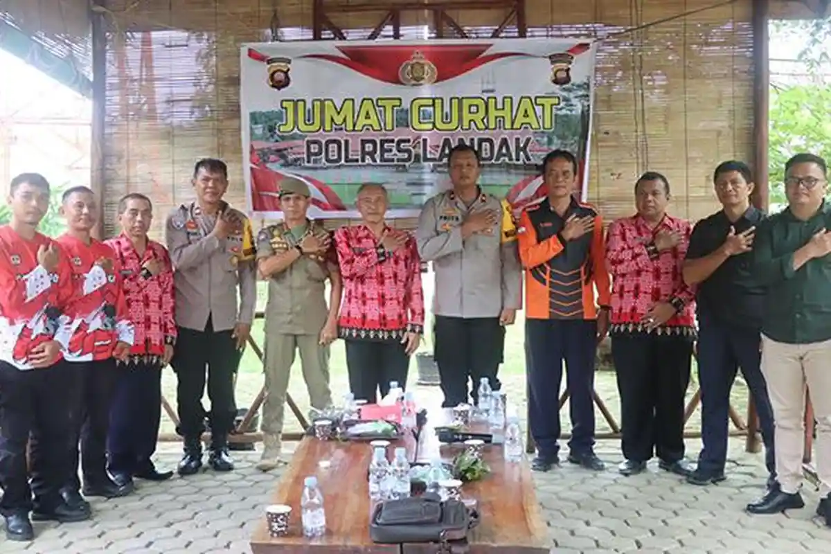 Jumat Curhat Polres Landak Bahas Upaya Penanggulangan Karhutla