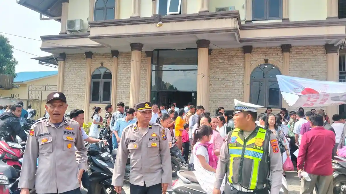 Polres Pelabuhan Belawan Perketat Pengamanan Paskah, Ibadah Berlangsung Aman