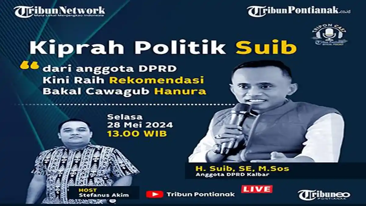 Mengenal Suib, Bakal Calon Wakil Gubernur Kalbar Dari Partai Hanura
