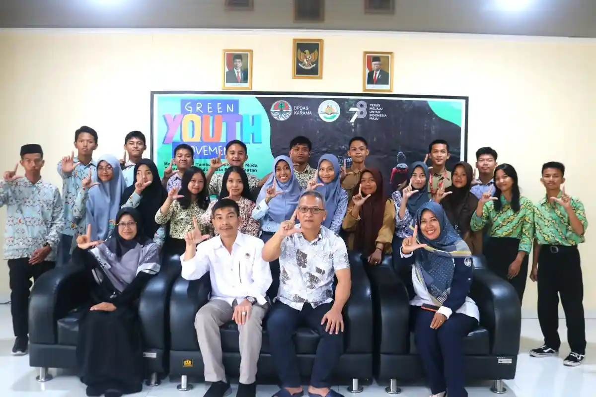 Cetak Generasi Hijau, BPDAS Karama Libatkan Puluhan Pelajar Dalam Kegiatan Green Youth Movement