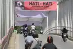 BPJN Kaltara Pasang Spanduk Peringatan di Jembatan Malinau, Kendaraan Diatas 8 Ton Dilarang Melintas