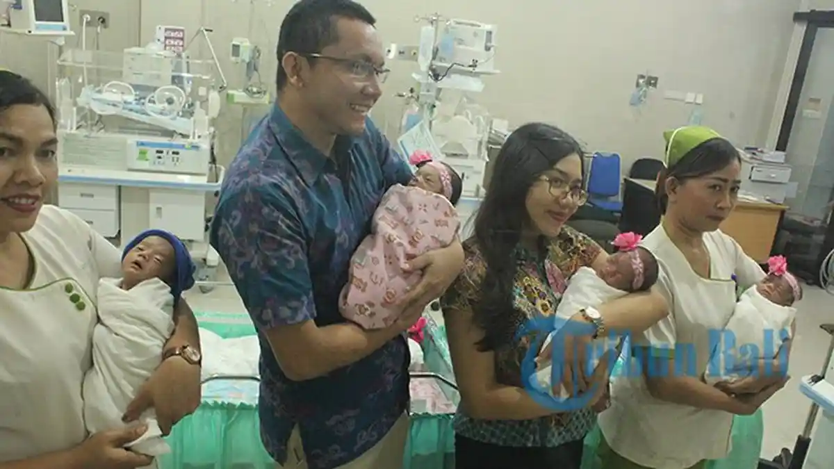 Penantian Panjang Pasutri Agra dan Irin Berakhir, 4 Bayi Kembar Lahir dari Program Bayi Tabung