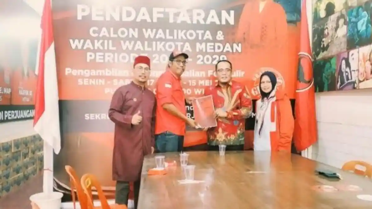 Wakil Wali Kota hingga Dua Mantan Wali Kota Medan Daftar Pilwalkot ke PDIP