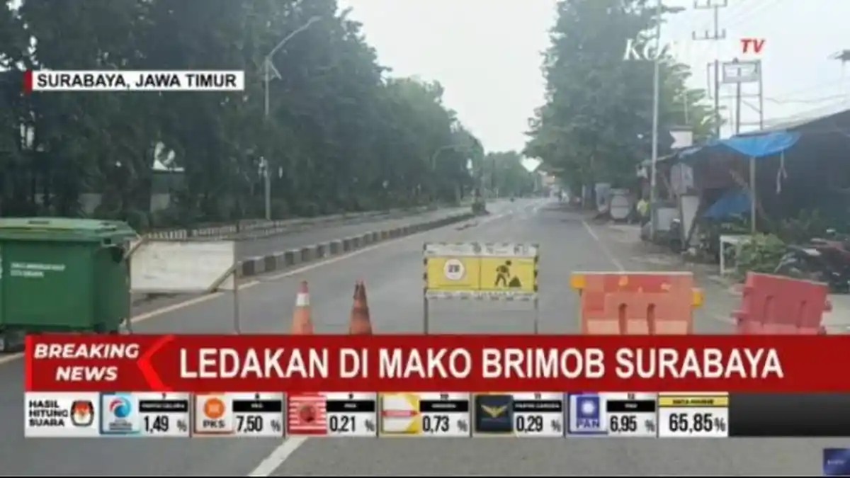 Bahan Peledak Sisa Zaman Perang Meledak di Mako Brimob Polda Jatim, Masjid dan 3 Bangunan Hancur