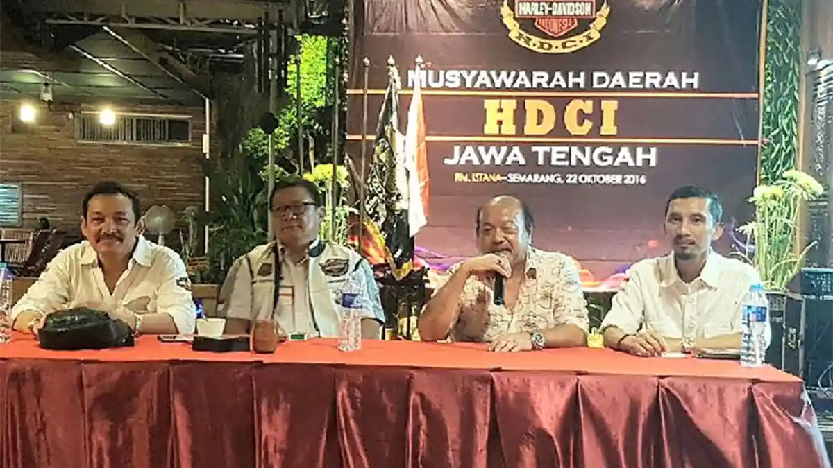 Edwin Terpilih Jadi Ketua Harley Davidson Club Indonesia Jateng