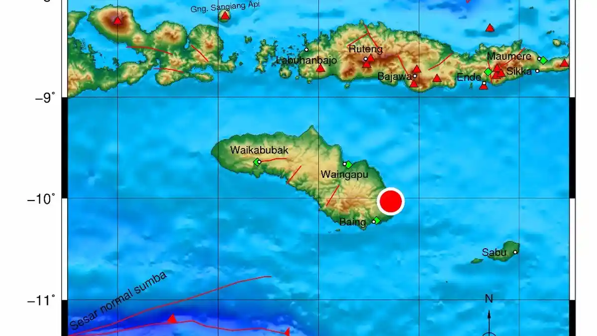 Pasca Gempa Sumba Timur 6,3 SR, Plt Sekda Sumba Timur, NTT Minta Warga Pesisir Waspada. Ada Apa?