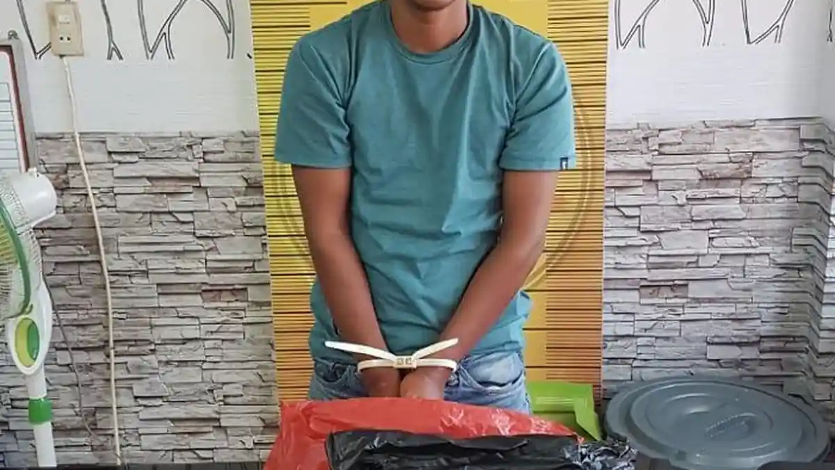 Beli Ganja 11 Kg dari Temannya di Aceh Utara, Residivis asal Langsa Kembali Diciduk Polisi 