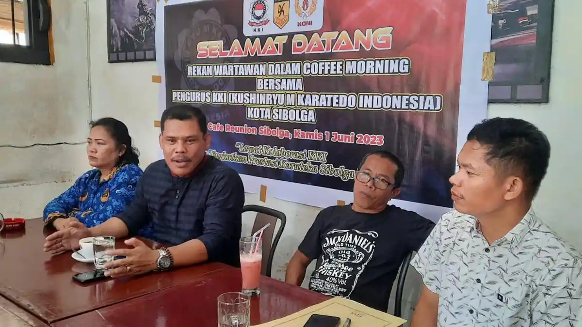 Ketua KKI Sibolga Saroha Manullang Ajak Media Kolaborasi Lahirkan Karateka Juara