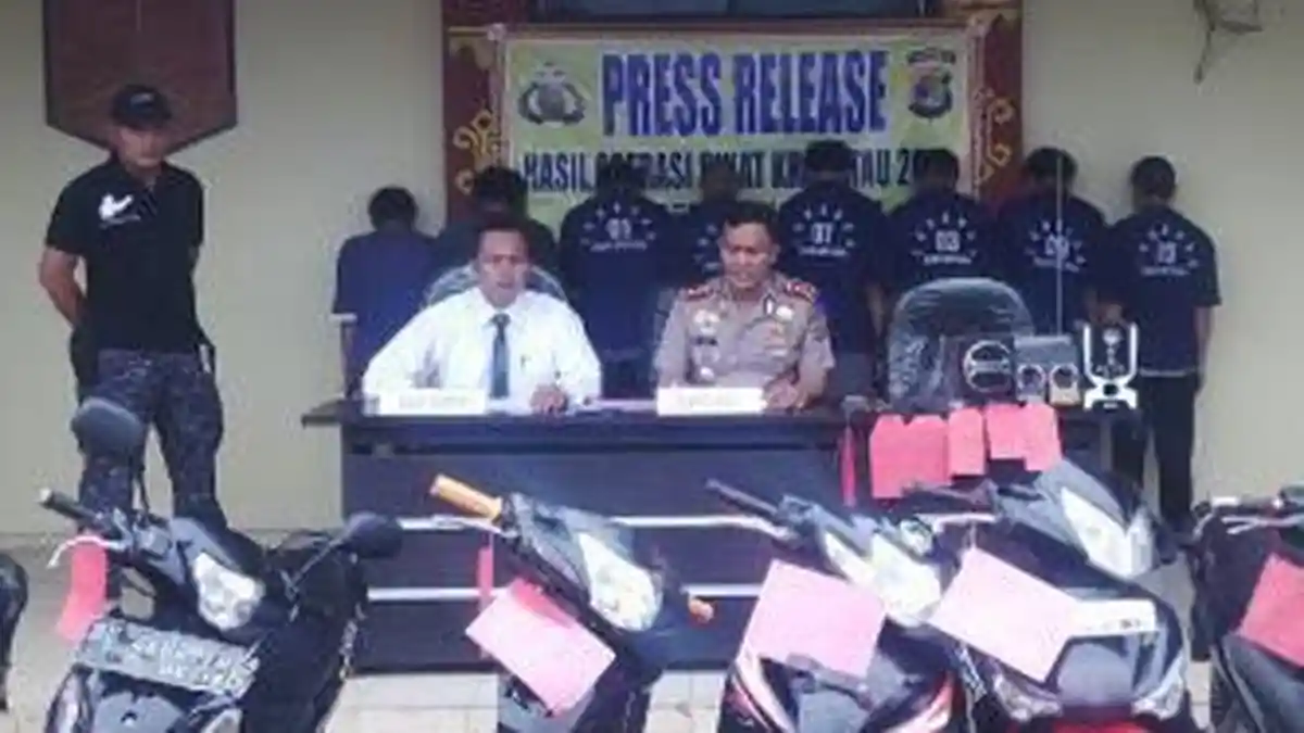 Polres Waykanan Jaring Tujuh Pelaku Kejahatan