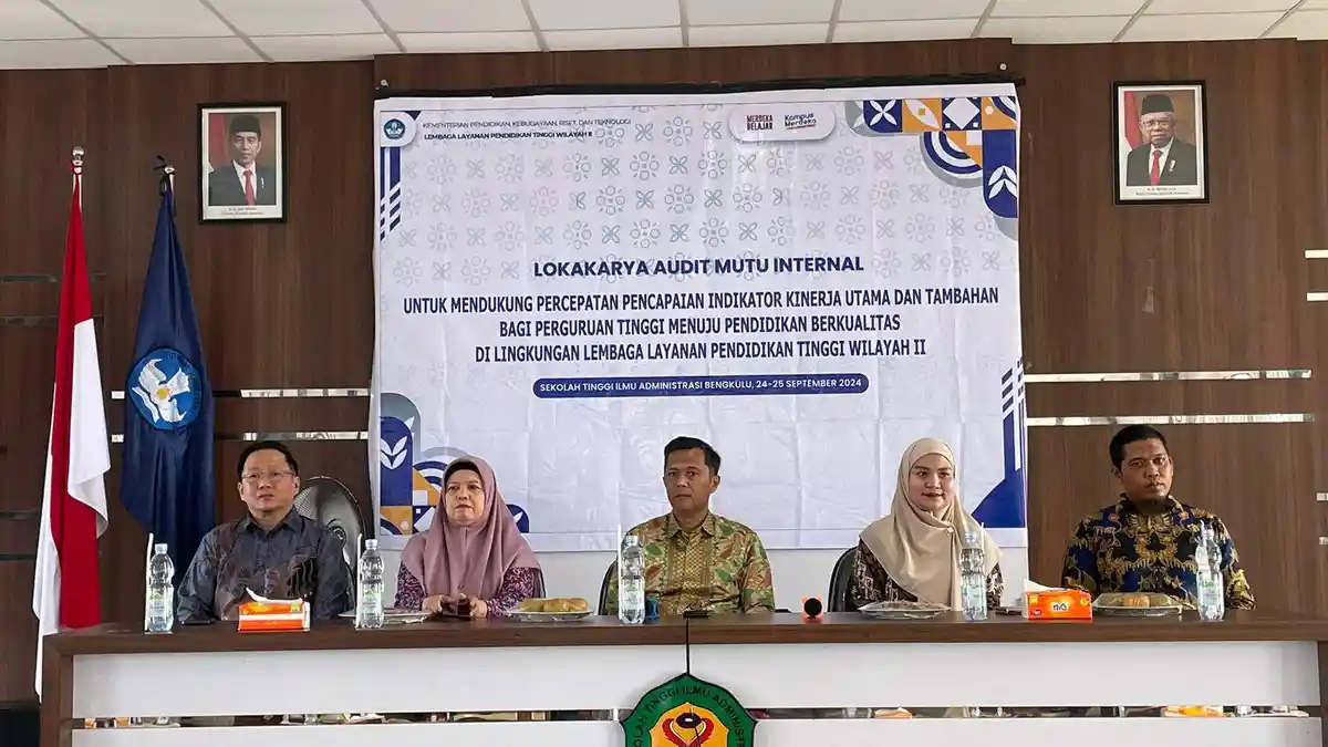 Lokakarya Audit Internal LLDIKTI Wilayah II di STIA Bengkulu, Jamin Mutu Perguruan Tinggi