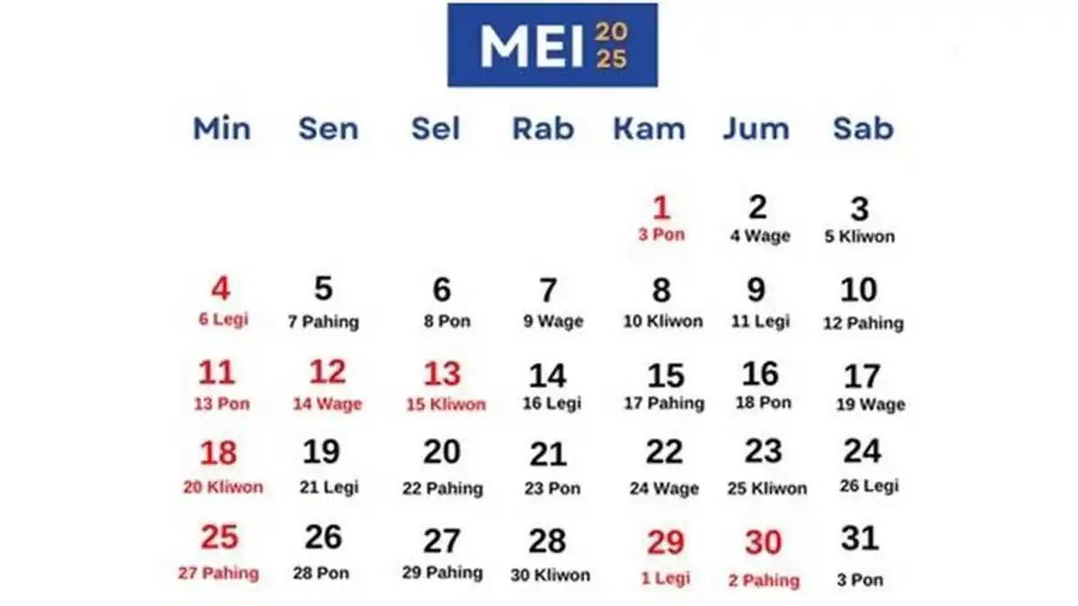 Kalender 2025, 31 Mei 2025 Memperingati Hari Apa? Ada Hari Web Designer Sedunia dan Sejarahnya