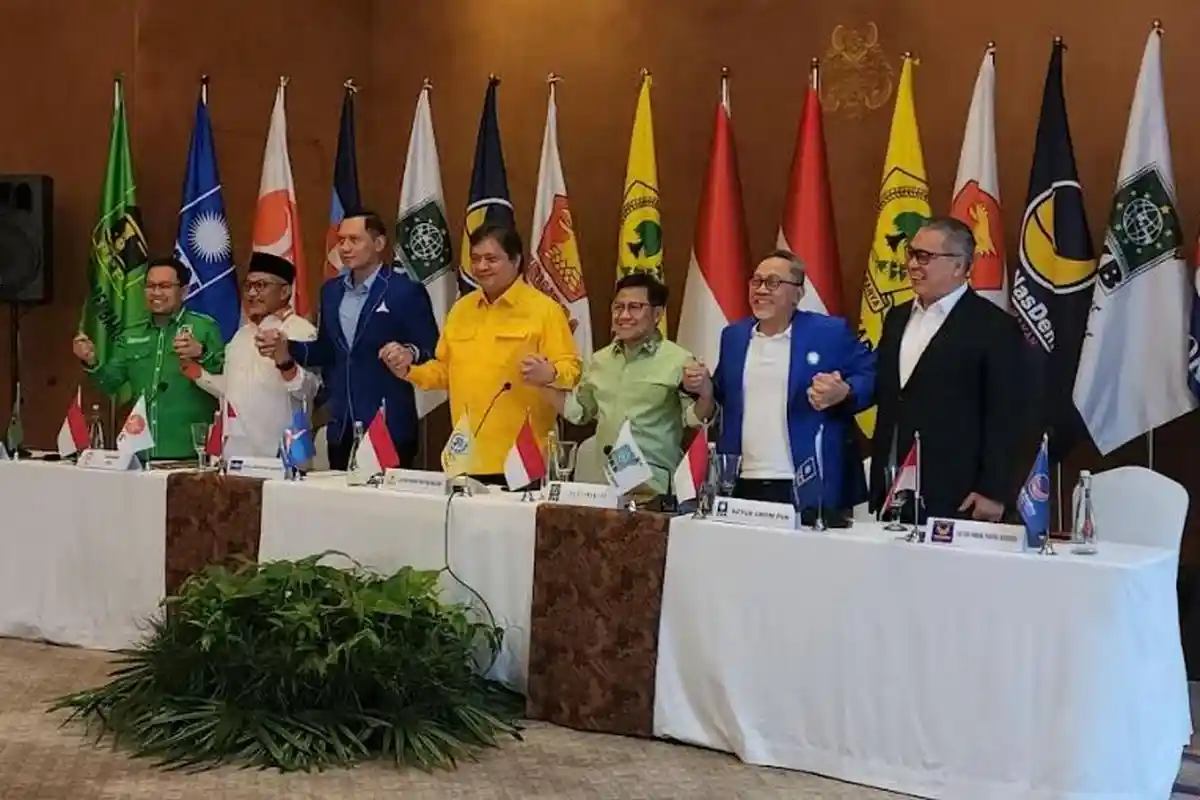 Tolak Pemilu Proporsional Tertutup, AHY, Airlangga Hartarto, Zulhas, hingga Cak Imin Bertemu