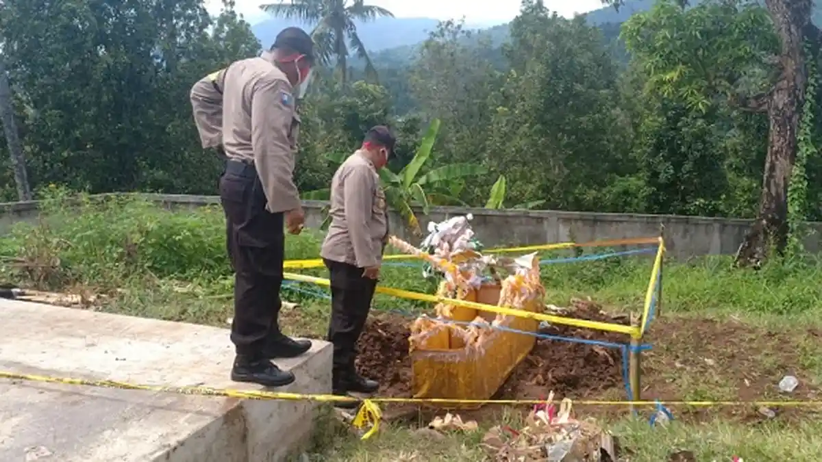 Baru Satu Hari Dikubur, Made Karma Temukan Sebuah Kuburan di Setra Panji Buleleng Terbongkar