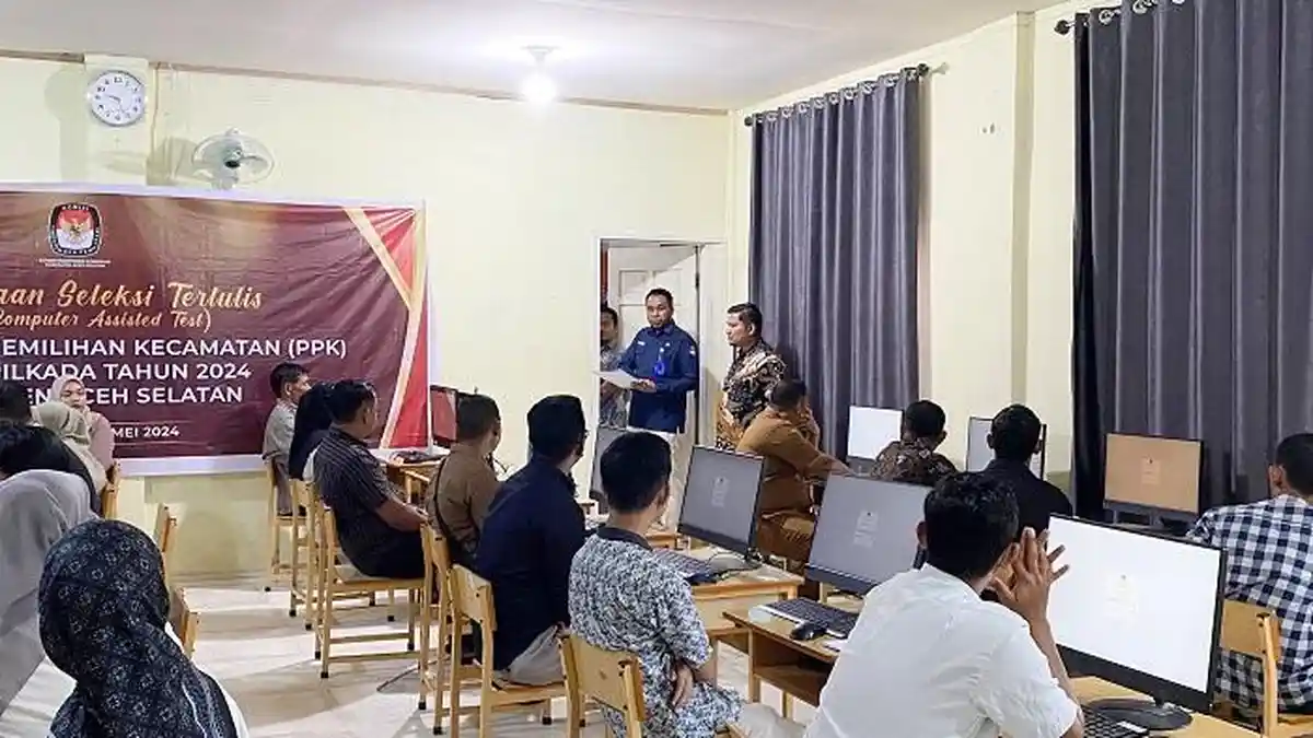 404 Calon PPK di Aceh Selatan Ikuti Ujian CAT, 15 Peserta Dinyatakan Gugur