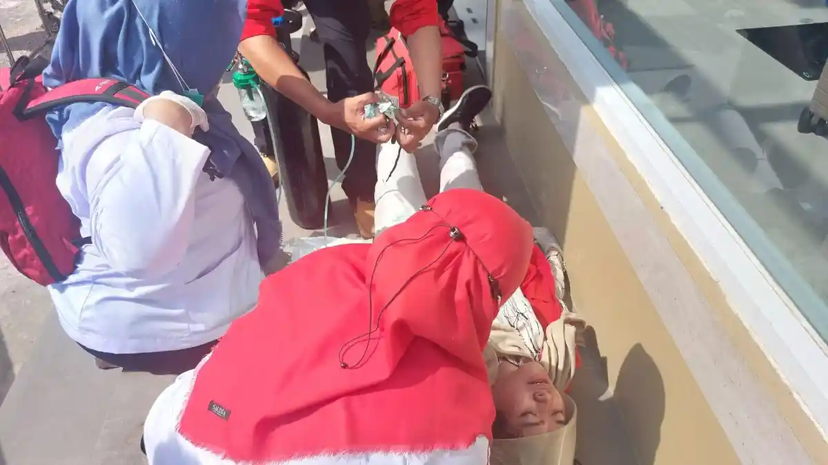 Petugas PMI Kena Dampak dalam Insiden Keracunan Gas di Mall Lembuswana Samarinda