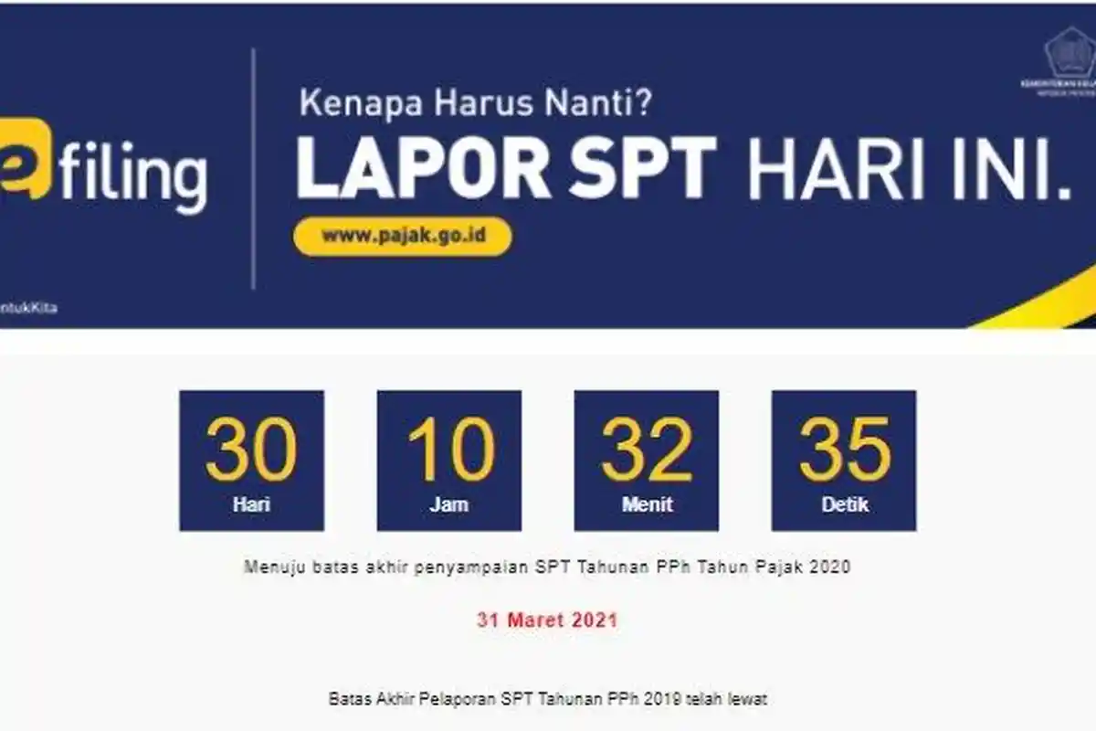 Langkah Lapor SPT Tahunan PPh Online 2021 di djponline.pajak.go.id, Simak Panduan Lengkap