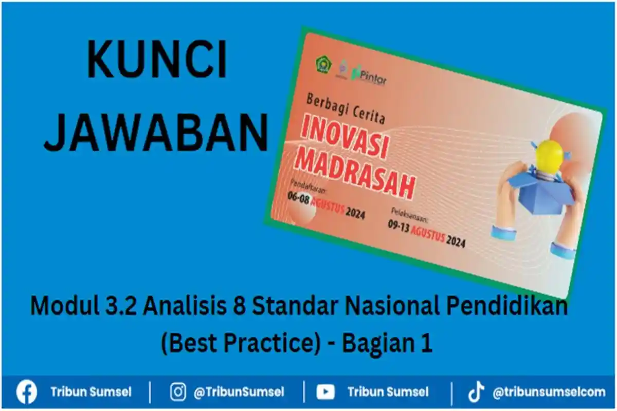 Kunci Jawaban Modul 3.2 Analisis 8 Standar Nasional Pendidikan Best Practice - Bagian 1