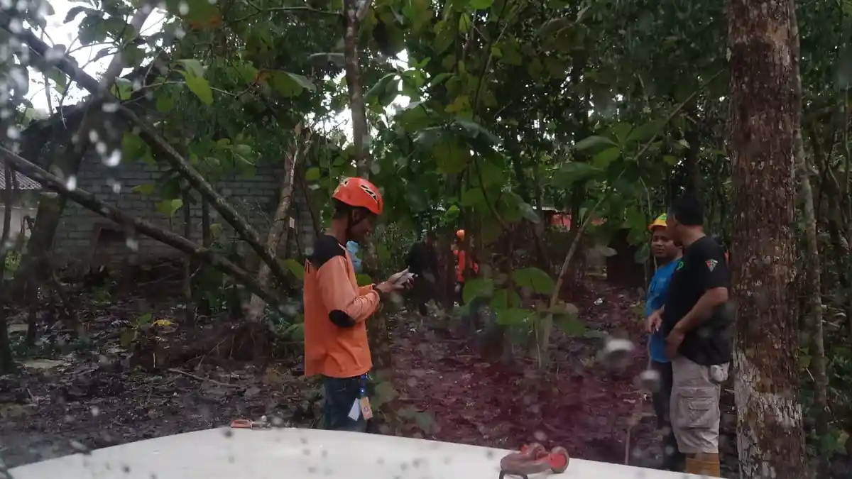 Puluhan Bangunan Terdampak Hujan Angin di Karangmojo Gunungkidul