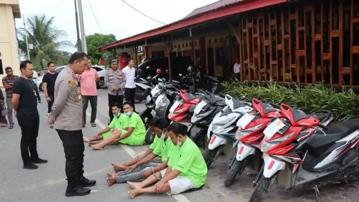 Polisi Sita Tujuh Sepmor dari Lima Pelaku di Aceh Timur