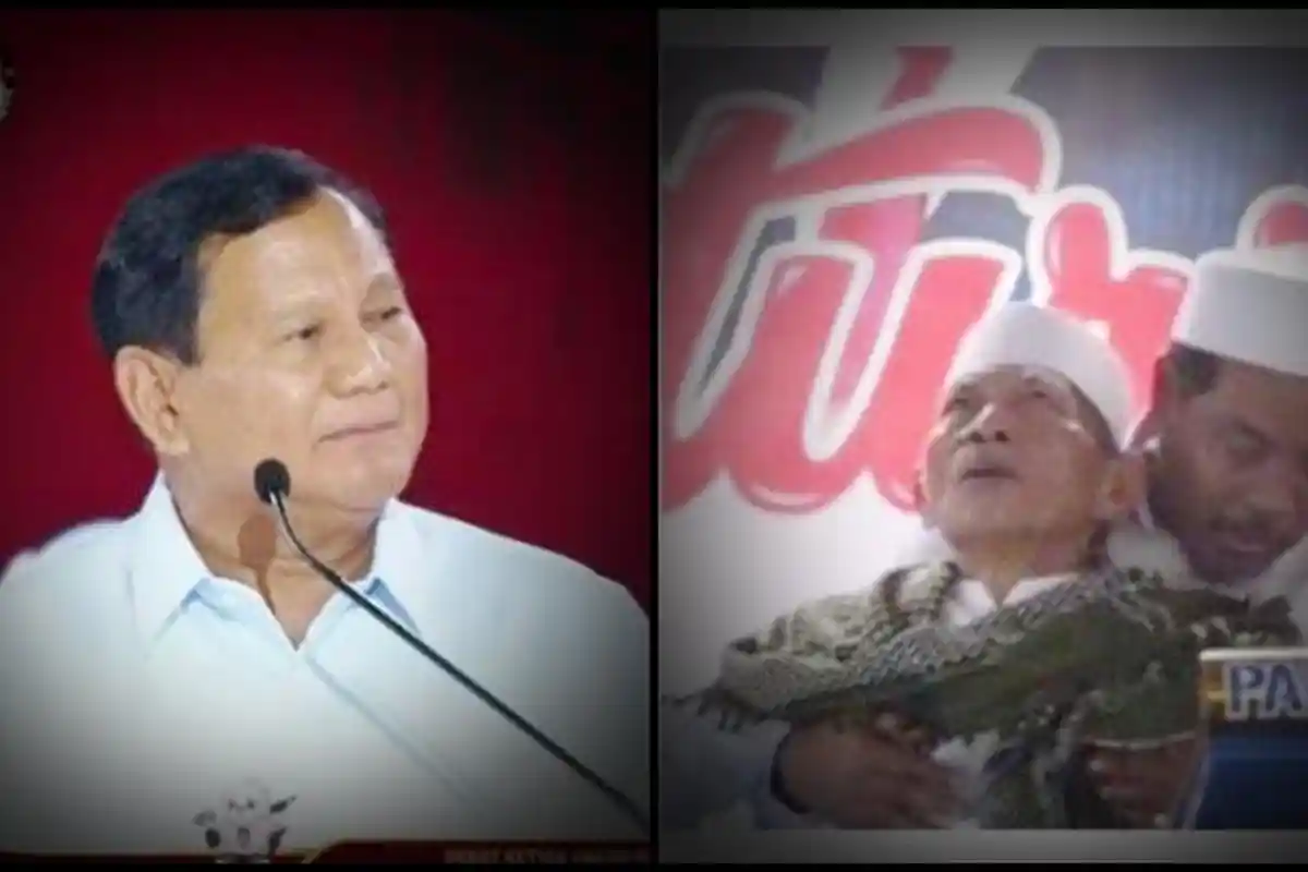 Detik-detik KH Suyuti Toha Pingsan Usai Doakan Prabowo Subianto Menang Pilpres 2024