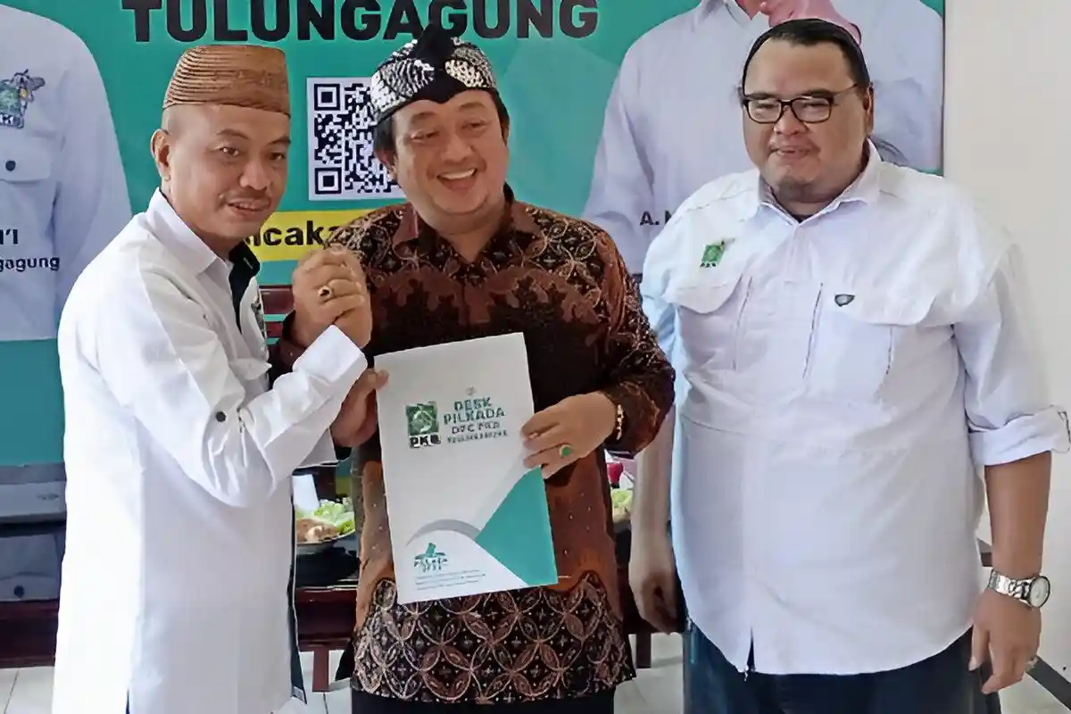Pilkada 2024, Kades Jarakan Suad Bagiyo Resmi Mendaftar Bacawabup ke DPC PKB Tulungagung