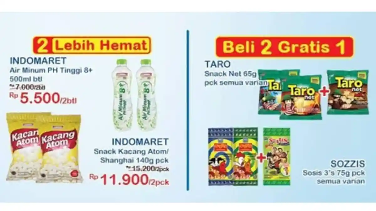 7 Promo Indomaret Hari Ini Sabtu 6 Februari 2021, Susu Indomilk Lebih Hemat, Promo Buy 2 Get 3