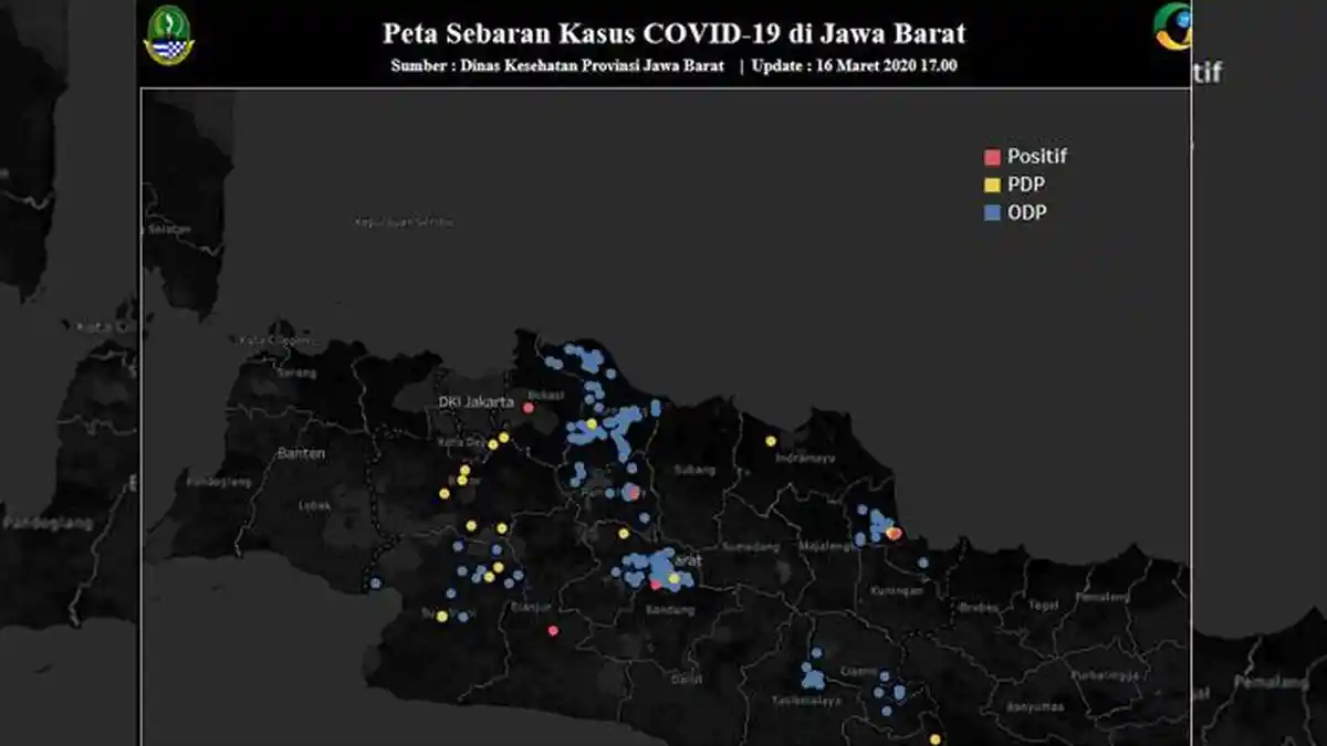 Peta Sebaran Corona di Jabar, Akses Via Pikobar