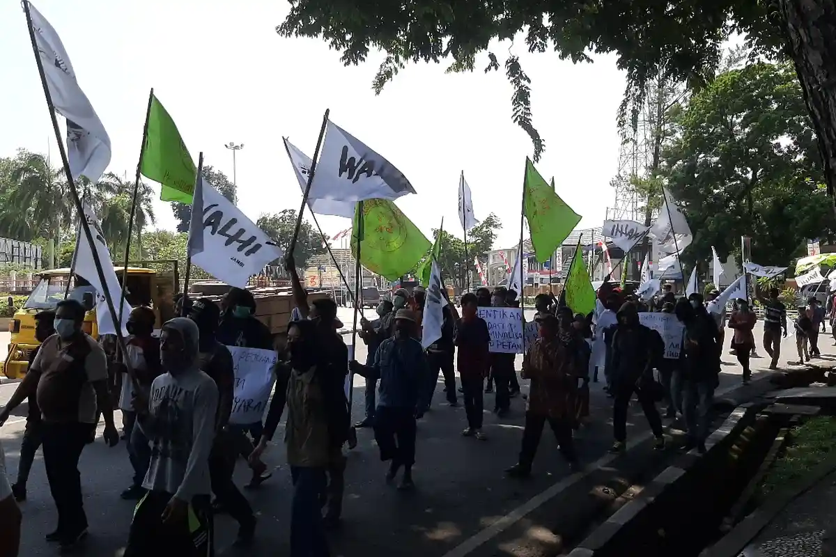 Hari Tani Nasional, Petani Jambi Protes Tak Bisa Merun, Tapi Perusahaan Bakar Lahan Tak Ditangkap