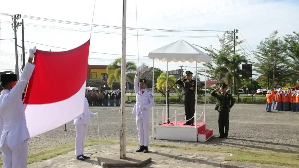 Dandim 0107/Aceh Selatan Pimpin Upacara Peringatan Hari Sumpah Pemuda Ke-97 Tingkat Kabupaten  ‎