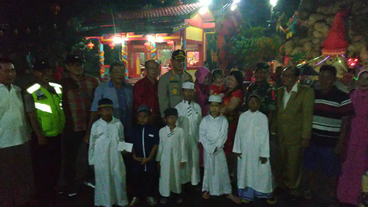 Kapolresta Pontianak Nilai Bakti Sosial Yayasan Vihara Dewi Mulia Luar Biasa