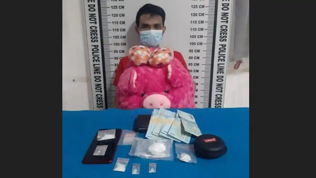 Pengedar Sabu di Kota Siantar Berakhir Bersama Boneka Babi Warna Pink
