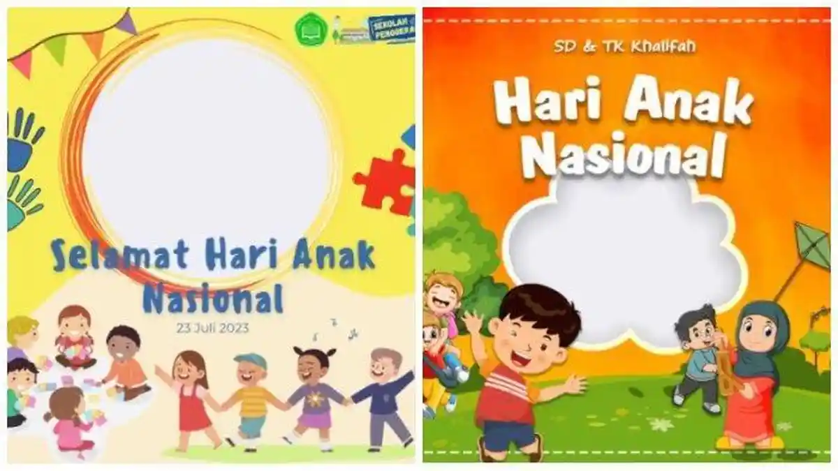 30 Twibbon Hari Anak Nasional 2024 Terbaru dan Menarik Beserta Cara Pakainya