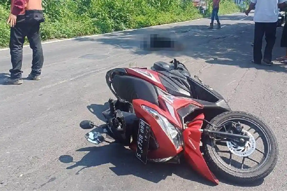 Kecelakaan Maut, Seorang Pemotor Tewas, Hindari Lubang Jalan Lalu Jatuh Tertabrak Pikap