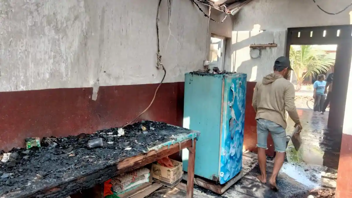 BREAKING NEWS: Kebakaran Satu Rumah di Gantiwarno Klaten, Bermula dari Kulkas Mendengung Keras