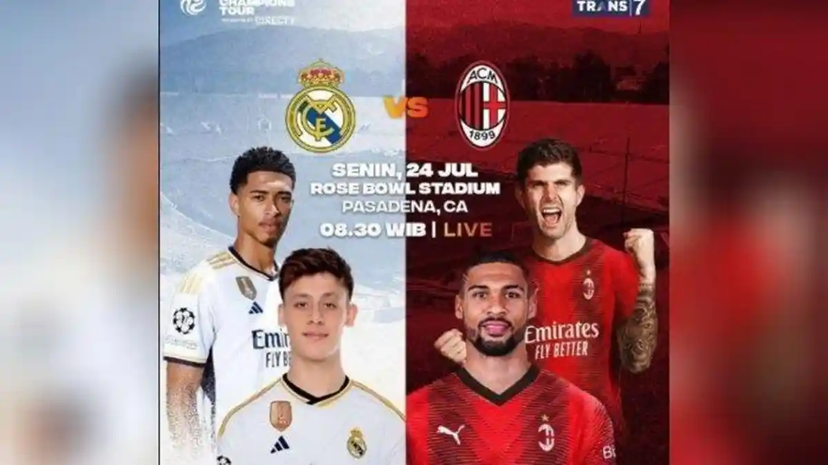 JADWAL dan Prediksi Real Madrid vs AC Milan, Akses Link Live Streaming Nonton via HP di Sini