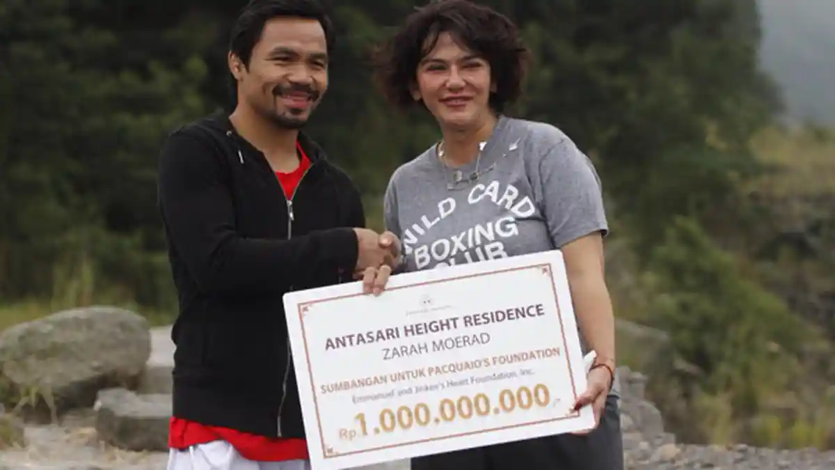 Pengusaha Properti Indonesia Sumbang  Rp  1 Miliar  Yayasan Pacquiao Foundation