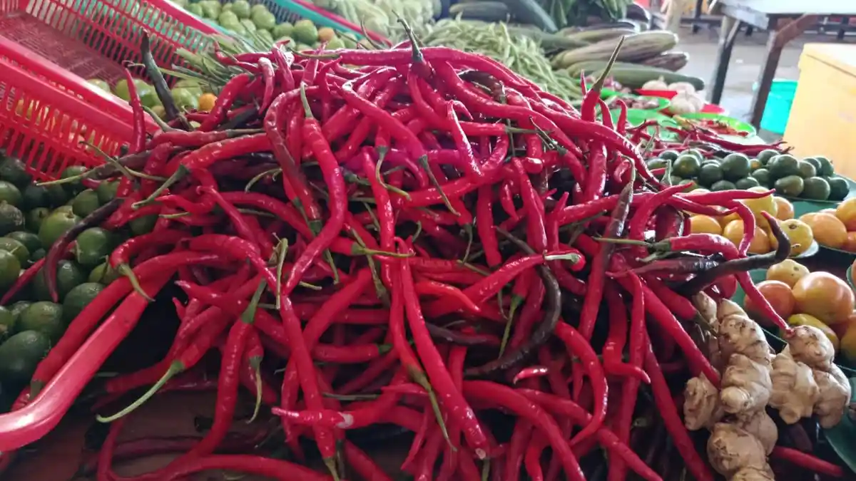 Harga Cabai Rawit di Pasar Rakyat Kota Bula SBT Naik, Capai Rp. 90 ribu per Kilo