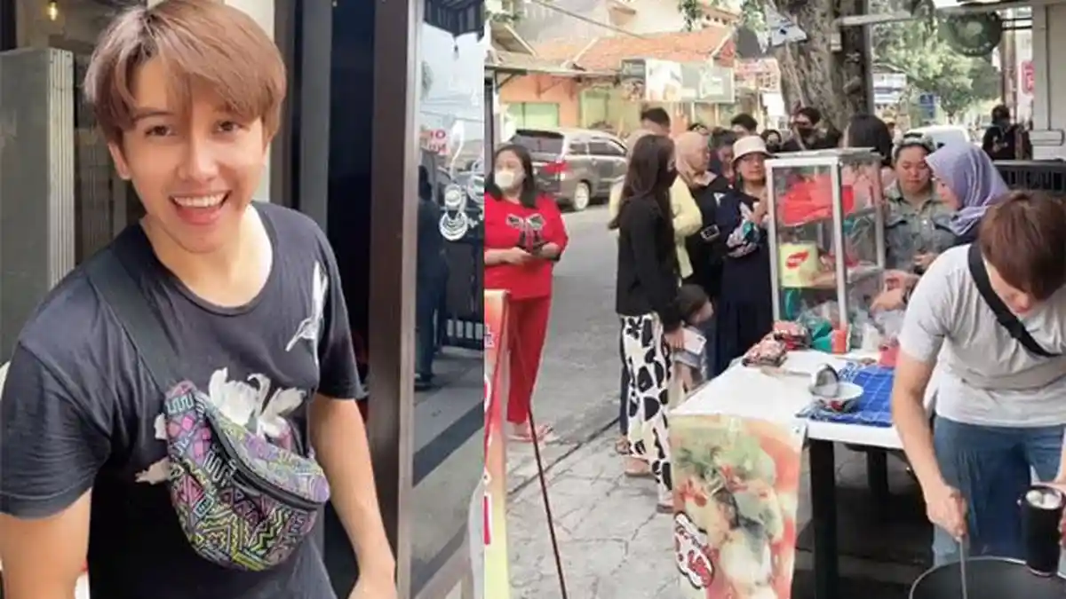 Lapak Cilok Seribuan di Depok Diserbu Emak-emak, Ternyata Penjualnya Artis Sinetron