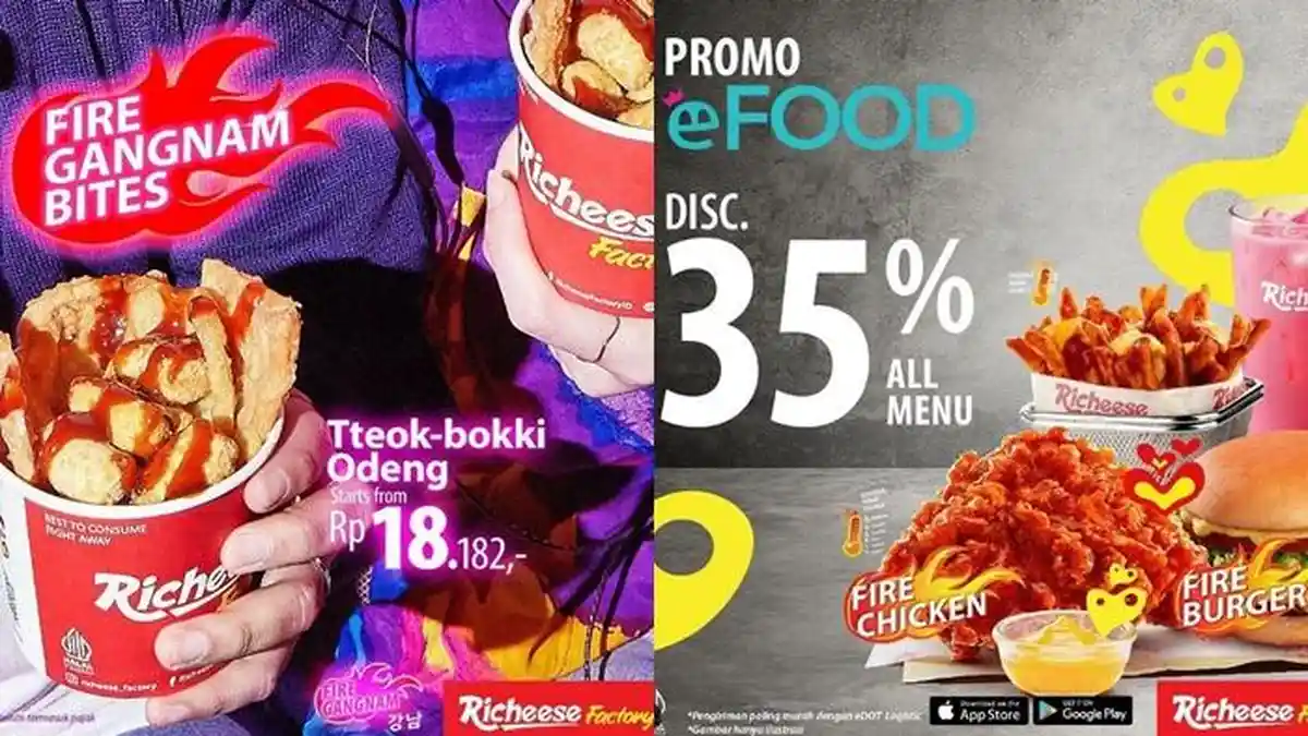 Promo Richeese Factory Hari ini 30 April 2023, Belanja Lewat eFood Ada Diskon hingga 35 Persen