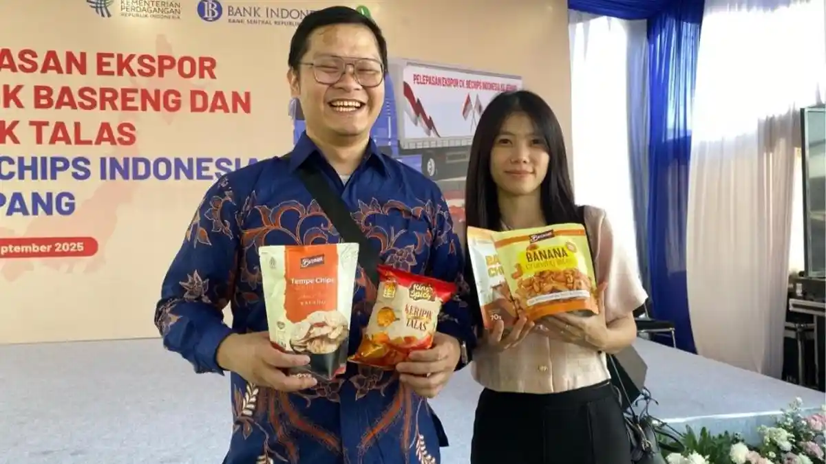 UMKM Binaan BI, Bechips Lepas Ekspor Mandiri ke Jepang, Nilainya Capai 14.851 USD