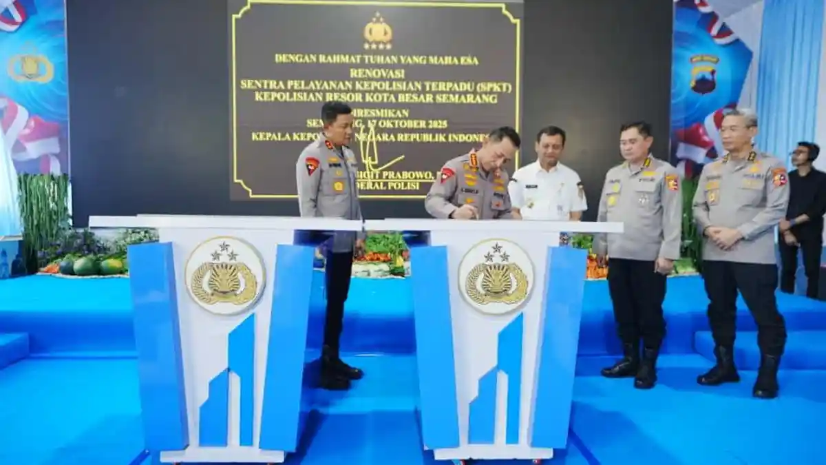 Resmikan 32 SPPG di Jateng, Kapolri Ingatkan Soal Kontrol Makanan Cegah Keracunan