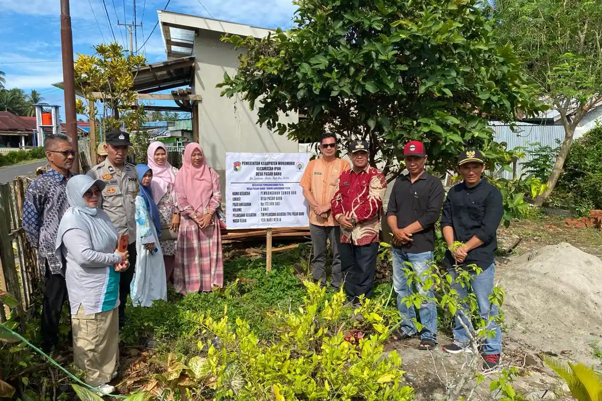 Pemdes Pasar Baru Mukomuko Bangun 3 Sumur Bor Untuk Ketersediaan Air Bersih-Antisipasi Kemarau 2024