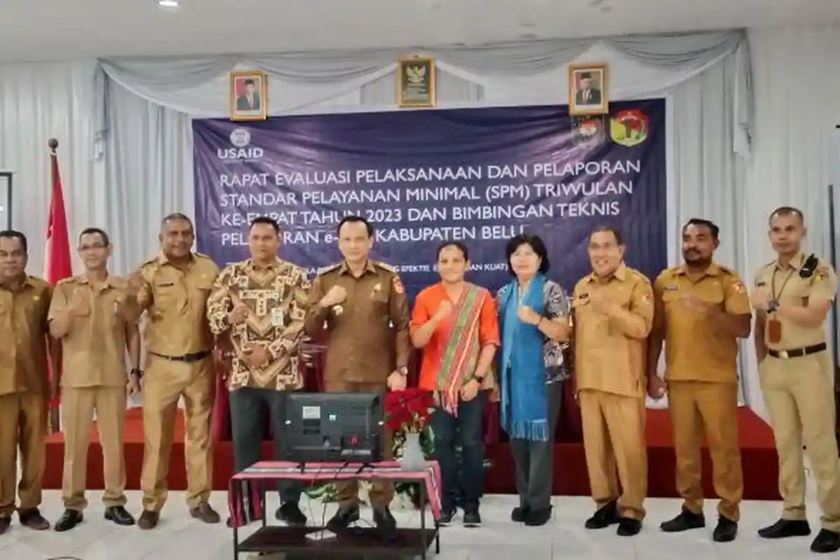 Pemkab Belu Evaluasi Standar Pelayanan Minimal Bersama USAID dan Kemendagri