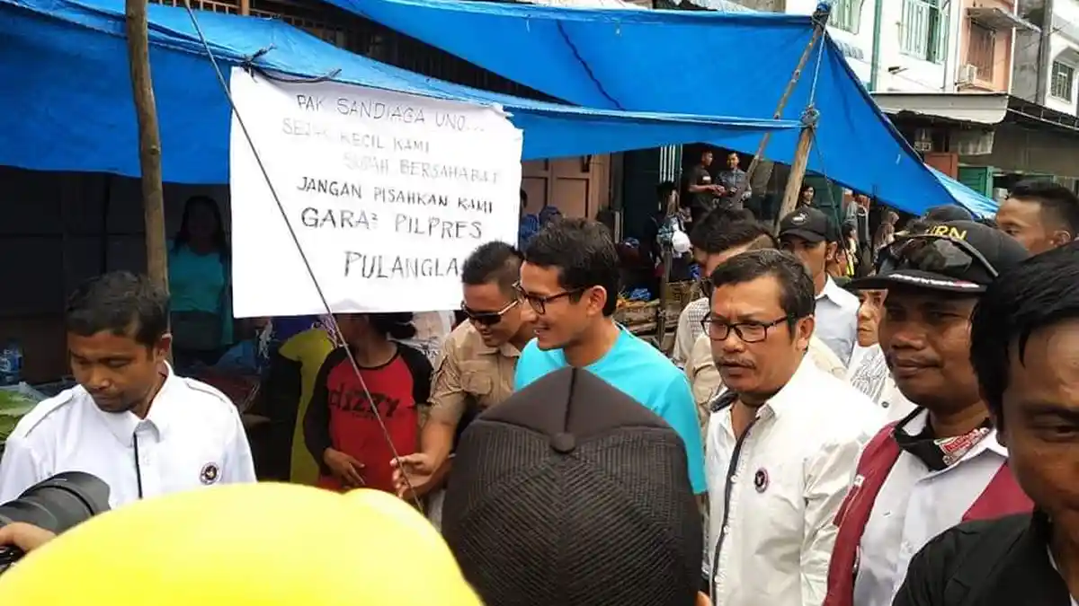 Kabar Sandiaga Uno - Terbaru, Usai Ditolak di Pasar Kota Pinang, Posting Begini di Media Sosial