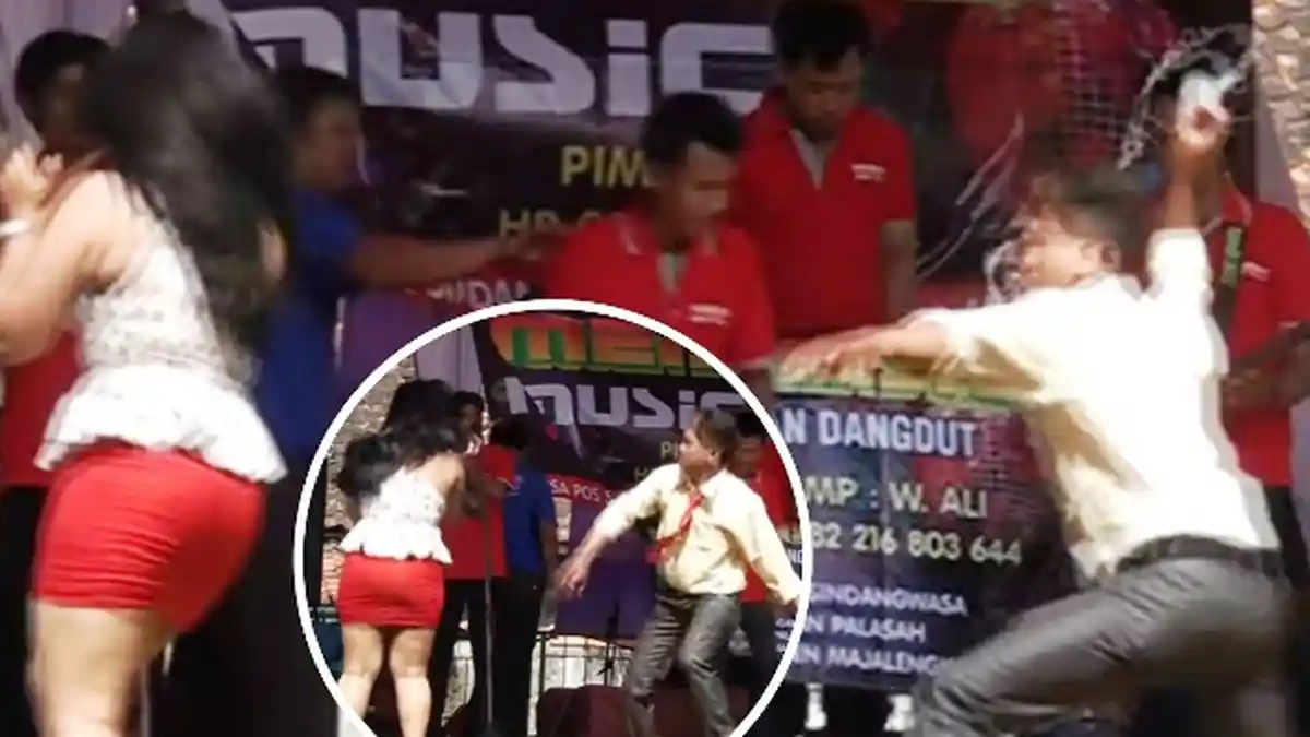 Biduan Dangdut 'Disiksa' di Panggung, Warganet : Gitu Amat Cari Duit !