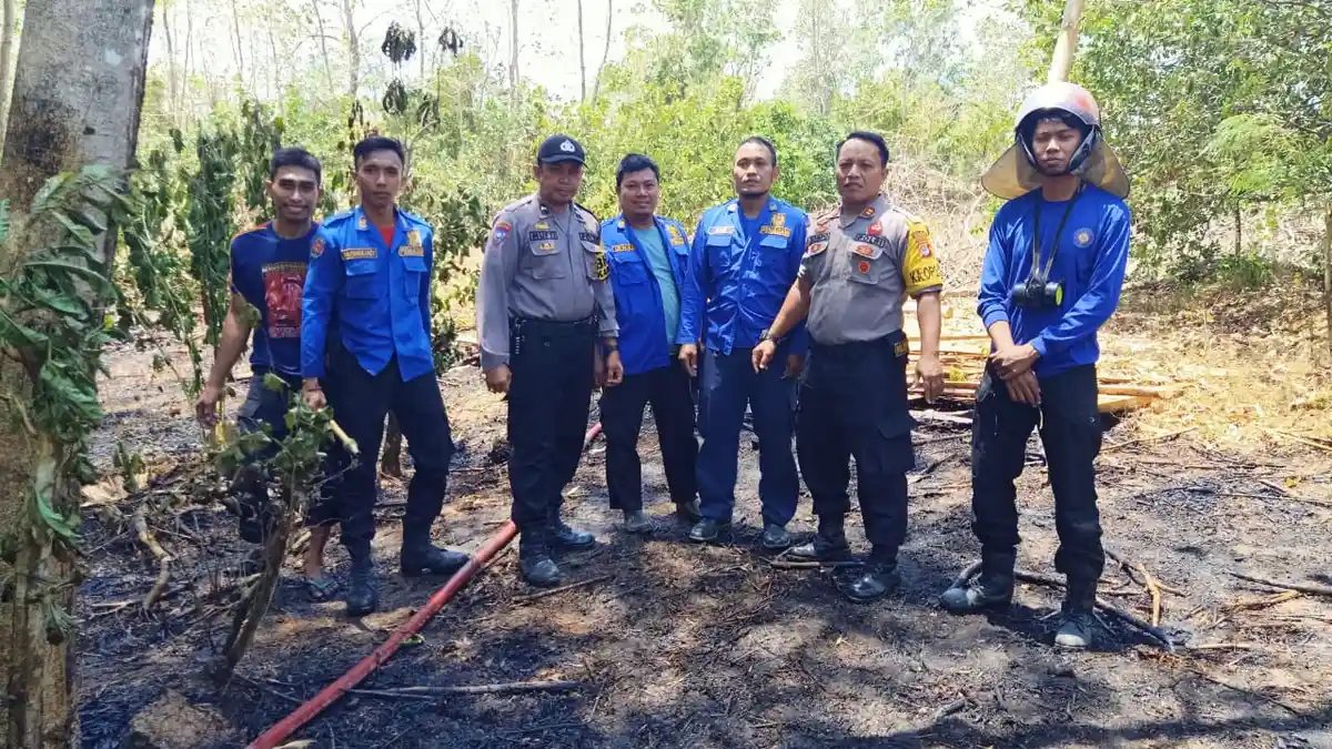 Begini Cara Polsek Marang Cegah Kebakaran Hutan dan Lahan di Pangkep