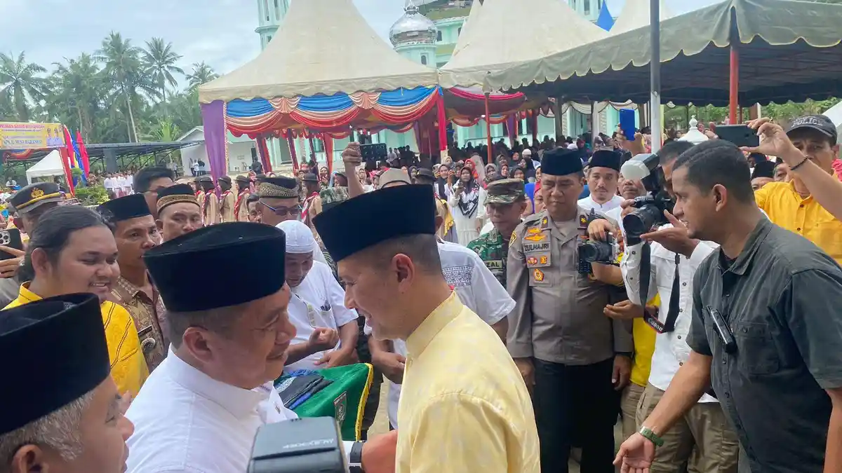 Polres Asahan Hadiri Peresmian Masjid Musyahadah Kecamatan Rahuning