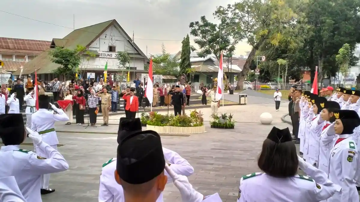 56 Paskibraka Palu Ikuti Pengukuhan di Taman Nasional